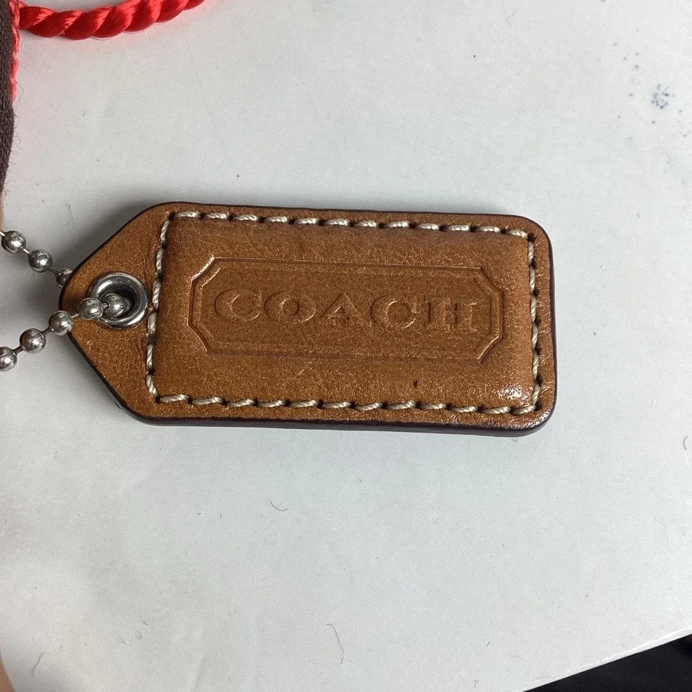 Coach F11666 Y2K Vintage Signature Tan and‎ Cream Shoulder Bag Leather Canvas